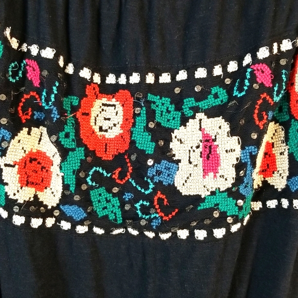 Free People Embroidered Pheasant Top Size XS - Picture 2 of 7